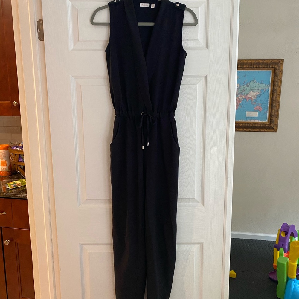 Amazing Black Tux Jumpsuit